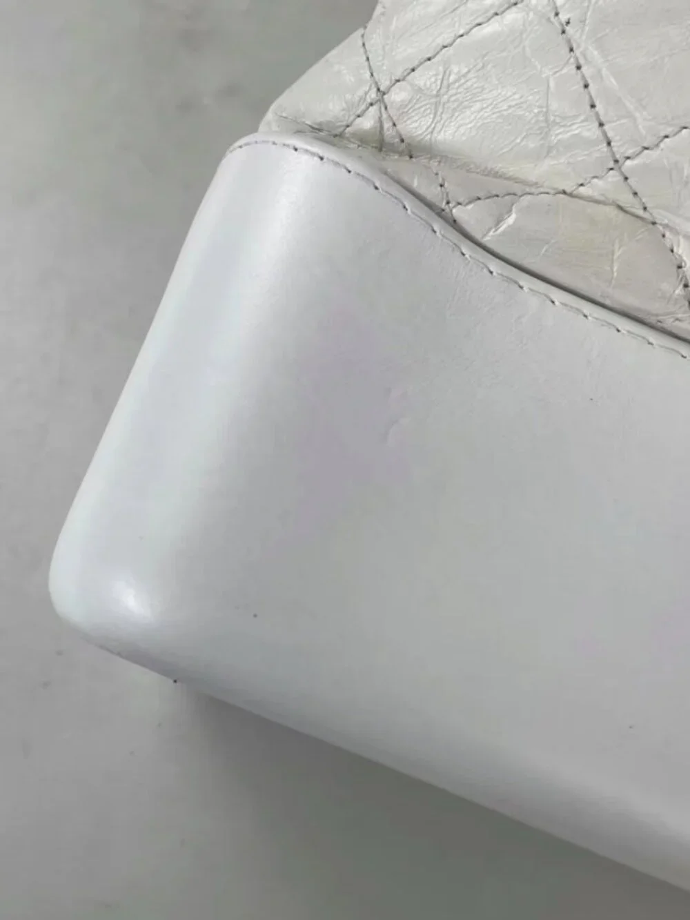 Chanel Gabrielle Hobo White Calfskin